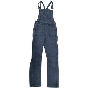 Brandy Melville Denim Black Overalls Medium Cotton Blend Stretch Casual